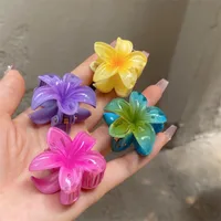 Plumeria Rubra Summer Sunflower Small Jaw Clip Female Cute Mori Style Broken Hair Bangs Side Hairpin Headdress Ins main image 4