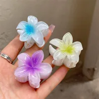 Plumeria Rubra Summer Sunflower Small Jaw Clip Female Cute Mori Style Broken Hair Bangs Side Hairpin Headdress Ins main image 3