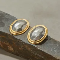 Geometric Casual Modern Style Commute 316 Stainless Steel  Ear Studs main image 5