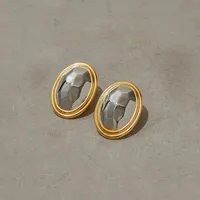 Geometric Casual Modern Style Commute 316 Stainless Steel  Ear Studs main image 8