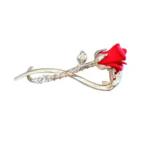 Vintage Pearl Flowers Banana Clip High-Grade Metal Butterfly Net Red Barrettes Antique Coiled Hair Elegant Hairpin Wholesale main image 4