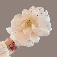 Princess On The Run ~ Fairy Temperamental Big Bow Headwear Back Spring Clip Long Ribbon Hairpin Hair Accessories sku image 12