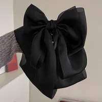 Princess On The Run ~ Fairy Temperamental Big Bow Headwear Back Spring Clip Long Ribbon Hairpin Hair Accessories sku image 4