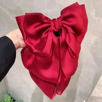 Princess On The Run ~ Fairy Temperamental Big Bow Headwear Back Spring Clip Long Ribbon Hairpin Hair Accessories sku image 5