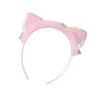 New And New Children's Headwear Cartoon Sweet Princess Lace Headband Turnable Sequin Mesh Cat Ear Accessories Headband main image 5