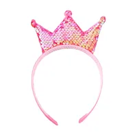 Hot Girls Crown Headband Sweet Holiday Princess Party Hairpin Sequins Cute Hair Accessories Ornament Headband main image 5