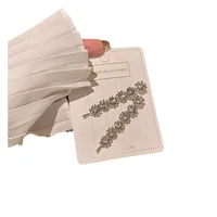 Women's Group Style Austrian Rhinestone Barrettes Word Clip Bang Side Clip Crystal Rhinestone Sweet Cool Fairy Temperamental Side Clip main image 5