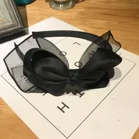 2021 Style Coréen Arc Bandeau Tissu Accessoires Pour Cheveux Accessoires Pour Filles Mode Maille Bandeau Antidérapant Coiffe Bandeau main image 4