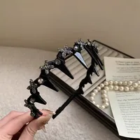 High-Grade Small Butterfly Velvet Wave Headband High Skull Top Headband Face Wash Non-Slip Toothed Hair Hoop Barrettes Hair Tie main image 2