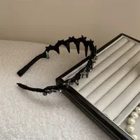 Haute Qualité Petit Papillon Velours Vague Bandeau Haut Crâne Haut Bandeau Visage Lavage Anti-dérapant Cheveux Dentés Cerceau Barrettes Cheveux Cravate main image 4