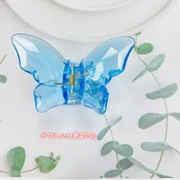 2024 New Crystal Butterfly Grip Super Fairy Barrettes Female Online Influencer Ins Shark Clip Hairpin DIY Catch Hairpin Headdress sku image 12