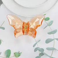 2024 New Crystal Butterfly Grip Super Fairy Barrettes Female Online Influencer Ins Shark Clip Hairpin DIY Catch Hairpin Headdress sku image 19