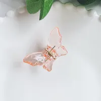 2024 New Crystal Butterfly Grip Super Fairy Barrettes Female Online Influencer Ins Shark Clip Hairpin DIY Catch Hairpin Headdress sku image 3