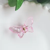 2024 New Crystal Butterfly Grip Super Fairy Barrettes Female Online Influencer Ins Shark Clip Hairpin DIY Catch Hairpin Headdress sku image 4