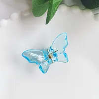 2024 New Crystal Butterfly Grip Super Fairy Barrettes Female Online Influencer Ins Shark Clip Hairpin DIY Catch Hairpin Headdress sku image 6