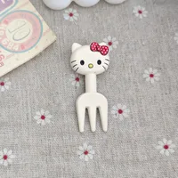 Cute Polka Dot Bow Fork Knife Barrettes Girlish Fresh Side Bang Clip Sweet Ins Style Hairpin sku image 2