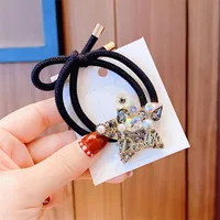 New Full Diamond XINGX Hair Rope Ponytail High Elastic Rubber Band Hair Band  Girl Temperament Hair Rope One Piece Dropshipping sku image 3