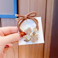 New Full Diamond XINGX Hair Rope Ponytail High Elastic Rubber Band Hair Band  Girl Temperament Hair Rope One Piece Dropshipping sku image 4