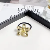 Fashion Alloy Hair Rope Starfish Butterfly Head Rope Barrettes Simple Temperament Hair Ring Headdress Female sku image 2