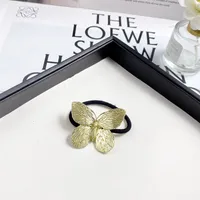 Fashion Alloy Hair Rope Starfish Butterfly Head Rope Barrettes Simple Temperament Hair Ring Headdress Female sku image 3