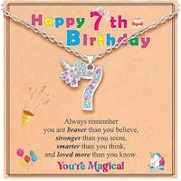 New   Hot Sale 3-12 Years Old  Digital Necklace Children's Birthday Gifts main image 5