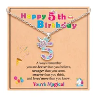 New   Hot Sale 3-12 Years Old  Digital Necklace Children's Birthday Gifts main image 3