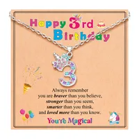 New   Hot Sale 3-12 Years Old  Digital Necklace Children's Birthday Gifts main image 1