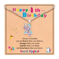 New   Hot Sale 3-12 Years Old  Digital Necklace Children's Birthday Gifts main image 2