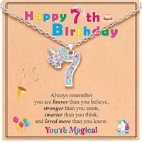 New   Hot Sale 3-12 Years Old  Digital Necklace Children's Birthday Gifts sku image 5