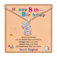 New   Hot Sale 3-12 Years Old  Digital Necklace Children's Birthday Gifts sku image 6