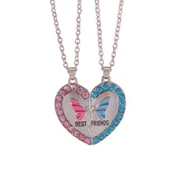 Purple Ornament Good Friend Necklace Best Friends Butterfly Necklace Creative Children Friendship  Hot Sale sku image 2
