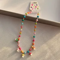 New New Style Colorful Beaded XINGX Small Flower Bear Necklace Cute Children Cartoon Beads Of Necklace Necklace Necklace sku image 6