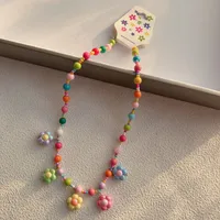 New New Style Colorful Beaded XINGX Small Flower Bear Necklace Cute Children Cartoon Beads Of Necklace Necklace Necklace sku image 7
