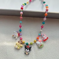 New New Style Colorful Beaded XINGX Small Flower Bear Necklace Cute Children Cartoon Beads Of Necklace Necklace Necklace sku image 13
