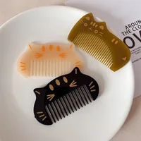 Cute Cat Children Small Size Hair Comb Cartoon Baby Portable Portable Small Comb Acetic Acid Anti-Static Makeup Headdress main image 2
