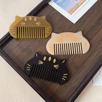 Lindo Gato Niños Pequeño Tamaño Peine De Pelo De Dibujos Animados Bebé Portátil Pequeño Peine Ácido Acético Antiestático Tocado De Maquillaje main image 3