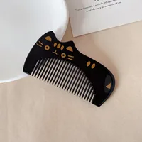 Cute Cat Children Small Size Hair Comb Cartoon Baby Portable Portable Small Comb Acetic Acid Anti-Static Makeup Headdress sku image 2