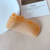 Cute Cat Children Small Size Hair Comb Cartoon Baby Portable Portable Small Comb Acetic Acid Anti-Static Makeup Headdress sku image 3