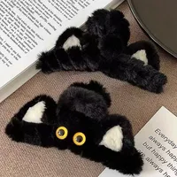 Kitten Plush Clip Women's Autumn And Winter Large Shark Clip Internet Popular  New Style Hair Clip Hair Clip Headwear main image 3