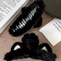 Kitten Plush Clip Women's Autumn And Winter Large Shark Clip Internet Popular  New Style Hair Clip Hair Clip Headwear main image 4