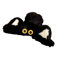 Chaton En Peluche Grip Femmes Automne Et Hiver Grand Requin  Ancien Rouge  Nouveau Updo Pince À Cheveux Carte De Cheveux Coiffe main image 5