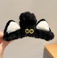 Kitten Plush Clip Women's Autumn And Winter Large Shark Clip Internet Popular  New Style Hair Clip Hair Clip Headwear sku image 1