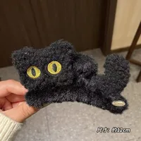 Kitten Plush Clip Women's Autumn And Winter Large Shark Clip Internet Popular  New Style Hair Clip Hair Clip Headwear sku image 2