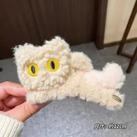 Kitten Plush Clip Women's Autumn And Winter Large Shark Clip Internet Popular  New Style Hair Clip Hair Clip Headwear sku image 3