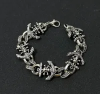 Skull Hip-Hop Retro Zinc Alloy Bracelets Wholesale sku image 5