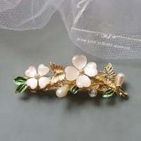 Elegant Fashion Imitation Opal Spring Clip Temperament Head Clip Horizontal Clip All-Match Hairpin Hairpin Hair Accessories For Fair Lady Headdress main image 4