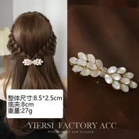 Elegant Fashion Imitation Opal Spring Clip Temperament Head Clip Horizontal Clip All-Match Hairpin Hairpin Hair Accessories For Fair Lady Headdress sku image 23