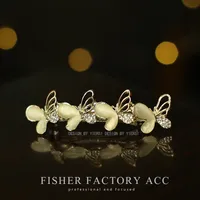 Elegant Fashion Imitation Opal Spring Clip Temperament Head Clip Horizontal Clip All-Match Hairpin Hairpin Hair Accessories For Fair Lady Headdress sku image 7