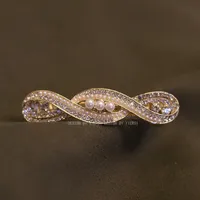 Elegant Fashion Imitation Opal Spring Clip Temperament Head Clip Horizontal Clip All-Match Hairpin Hairpin Hair Accessories For Fair Lady Headdress sku image 19