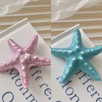 Nouvelle Été Bord De Mer Vacances Chaude Fille Sirène Princesse Barrettes Simulation Étoile De Mer Côté Clip Épingle À Cheveux Doux Coiffure main image 4